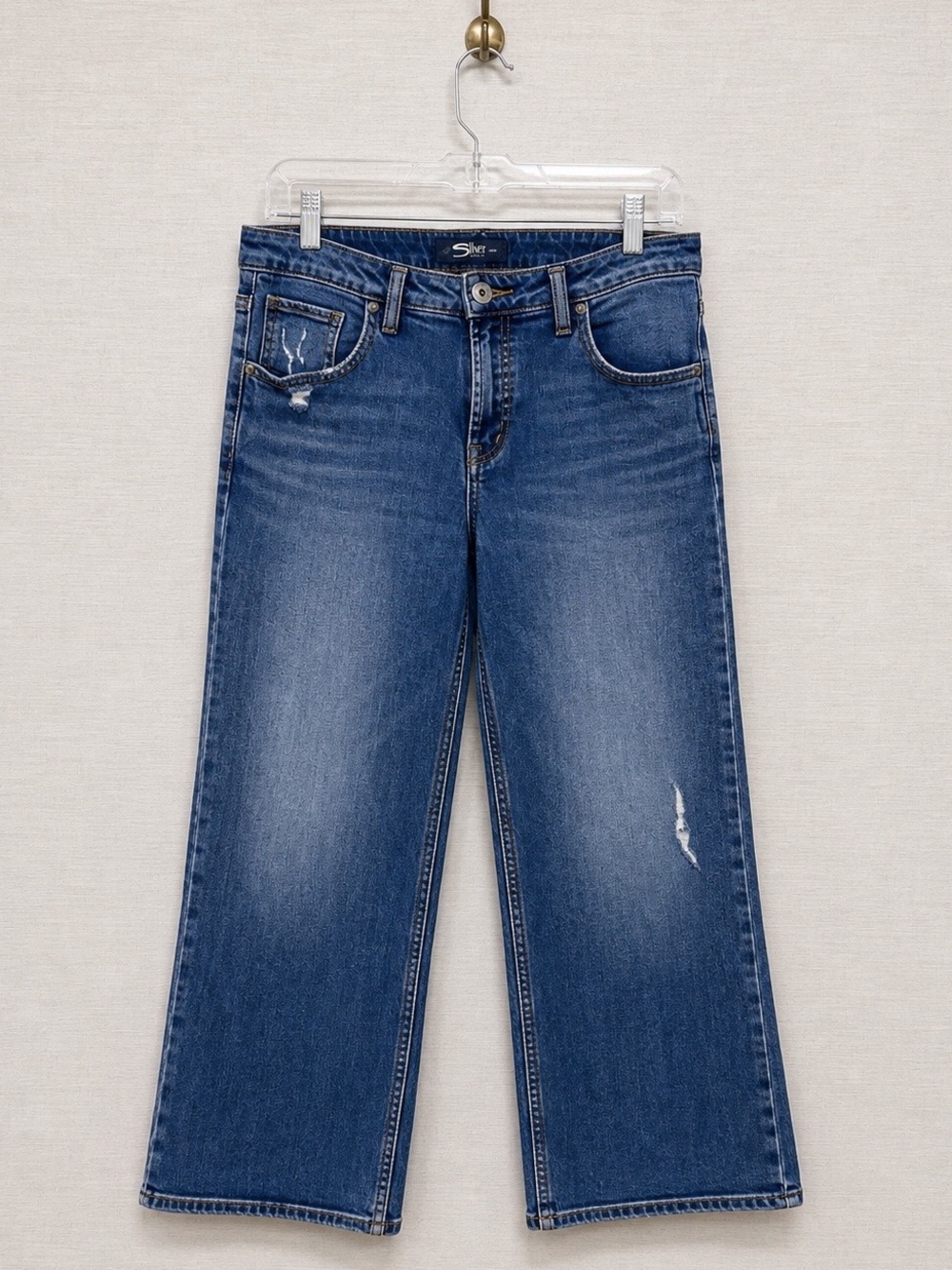 Silver Jeans Co. Wide Leg Crop Jeans